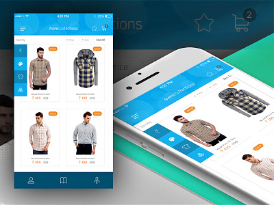 Mobile App Product Screen e commerce mobile app purchase shopping cart ui design womens collection