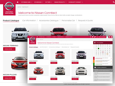 03 Nissan Webportal login screen logo mobile app ui design web application design