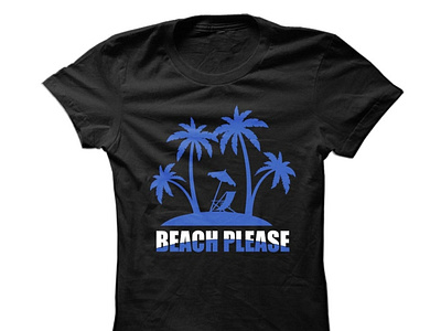 Beach Please t shirt deisgn