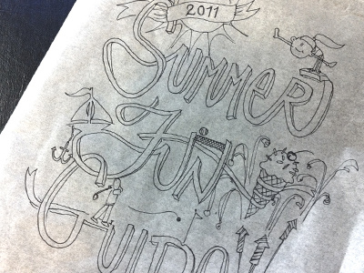 Prepare for Summer illustration sketch summer