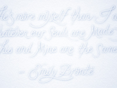 Emily Bronte Quote digital hand drawn quote typeography