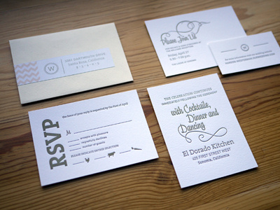 Invitation System invites letterpress rsvp wedding