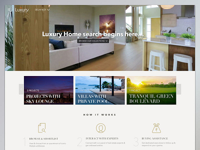 Magicbricks Luxury Properties homepage lifestyle magicbricks real estate search result page ui ux design luxury projects