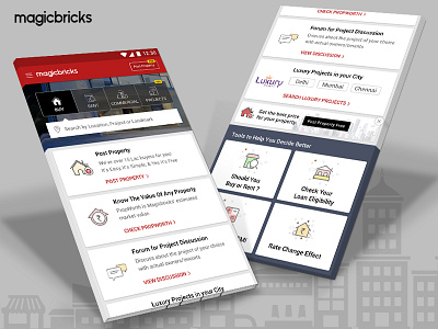 Magicbricks Android Home Screen