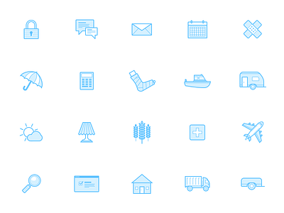 Iconset blue icon icons iconset insurance