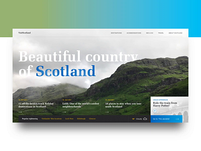 Scotland concept scotland website