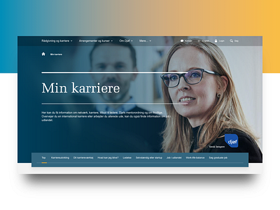 Djøf blue corporate website