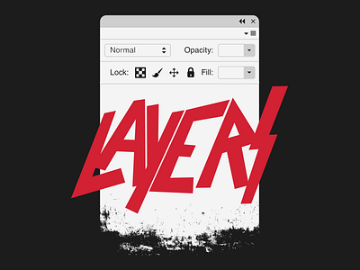 Layers band design heavy metal layers metal parody photoshop rock slayer tshirt