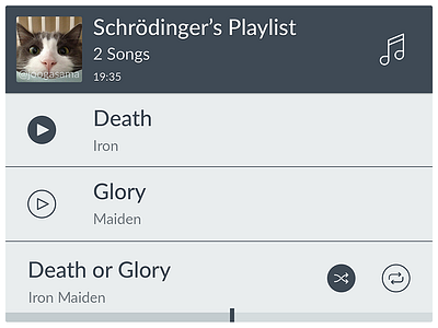 Schrödinger's Playlist music player pun schrödinger schrödingers cat