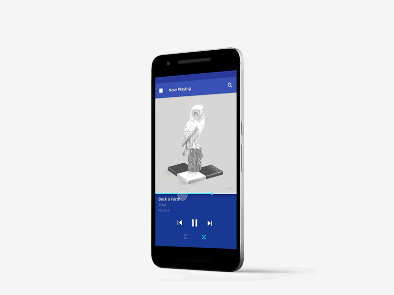 Now Playing - Transition android animation gif material material design music now playing screen transition ui