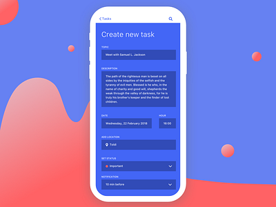 To-do List app app create edit events icons list screens to do ui ux