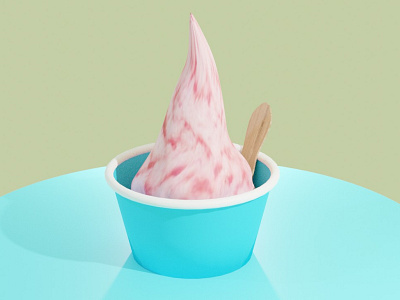 Ice Cream 3d 3ddesign 3dmodel blender