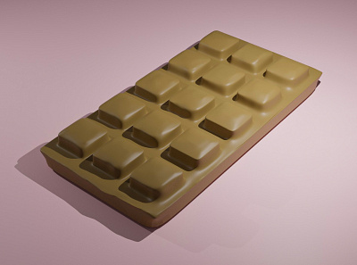 Chocolate Bar 3d 3ddesign 3dmodel blender chocolate design lowpoly