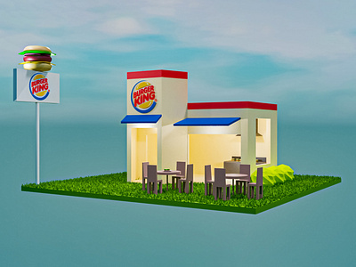 Burger King 3D Diorama