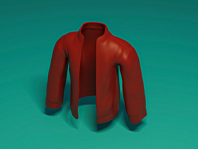 3D Faux Leather Jacket