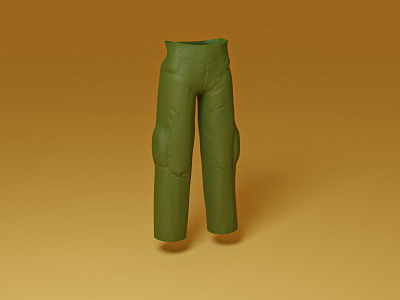 3D Cargo Pants ( Low Bit) 3d 3ddesign 3dmodel blender design illustration lowpoly