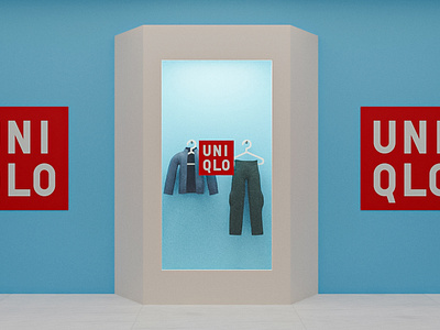 3D Uniqlo Store Display