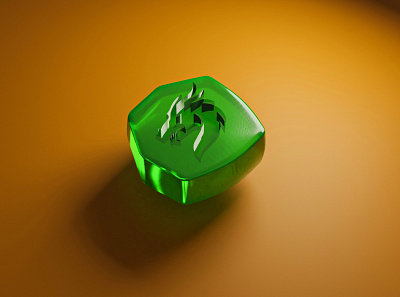 3D Dragon Jade Stone 3d 3ddesign 3dmodel blender design illustration lowpoly