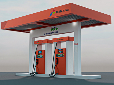 3D Petrol Station