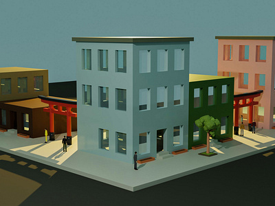 3D Chinatown WIP