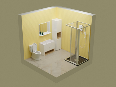 3D Bathroom Interior