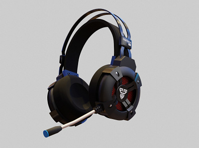 3D Gaming Headset 3d 3ddesign 3dmodel blender design lowpoly