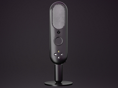 3D Gaming Microphone 3d 3ddesign 3dmodel blender design illustration lowpoly