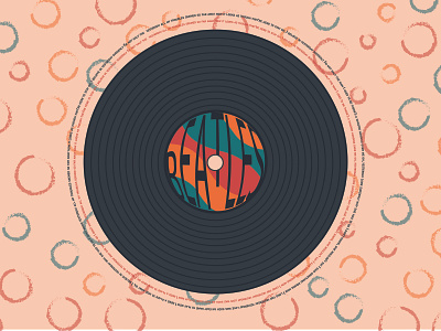 BEATLES beatles design flat happy illustration music song song lyrics sticker vinyl web