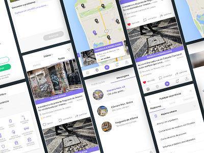 Na Minha Rua LX | App app interface lisbon mobile ui ux