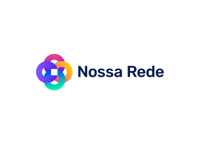 Nossa Rede - Workflow Platform brand branding design gradient logo mark