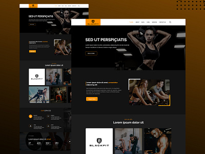 Gym landing page Design gym landing page ui ux