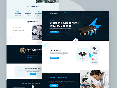 ELECTRICNEXUS homepage landing page ui website mockups