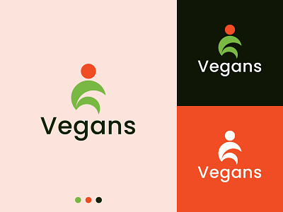 Vegans logo design brand cabbage design drawing eco food healthy identity logo modern nature organic restaurant vector vegans vegetable vegetarian vegeterians veggies visual