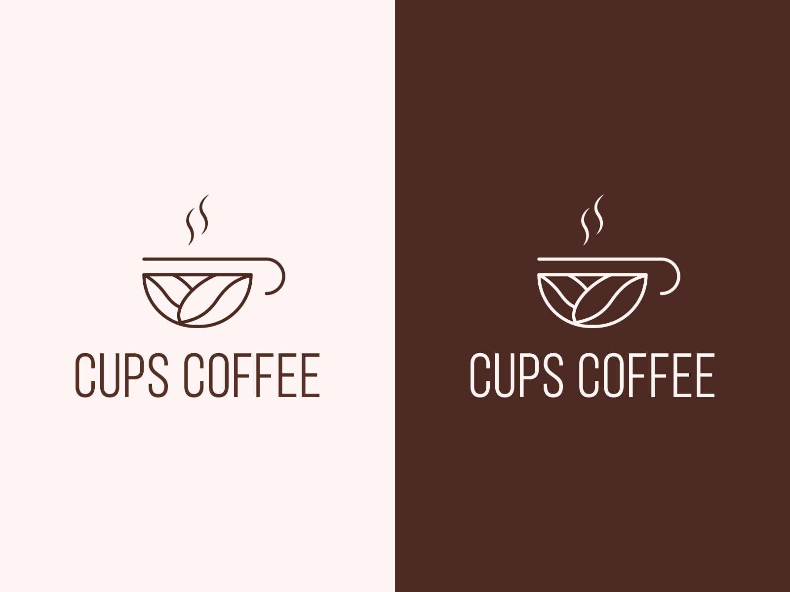 Cups coffee cafe logo design by Sazzad Hosen on Dribbble