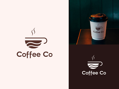 Coffee co cafe logo design