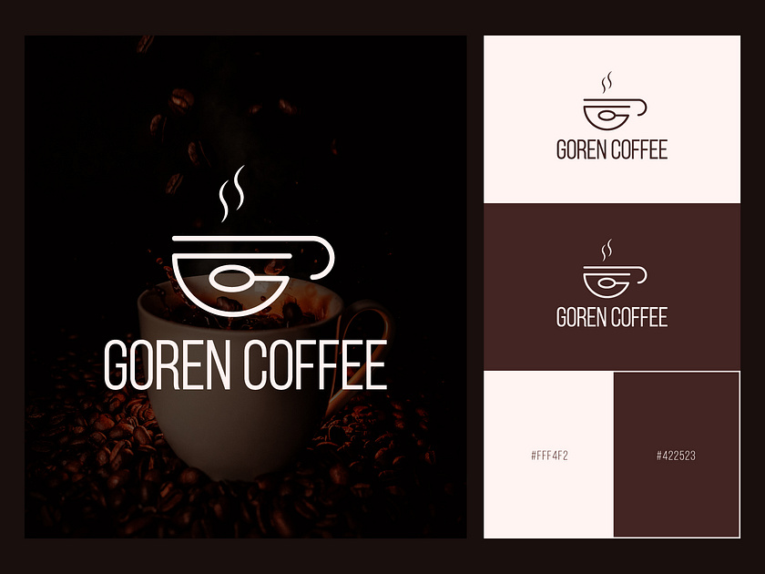 Goren Coffee cafe logo design by Sazzad Hosen on Dribbble