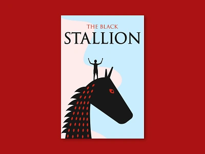 The Black Stallion (1979) movie alternative poster action advertisement alternative art black branding cinema design film hollywood horse illustration movie poster posters print stallion the black stallion typography vector