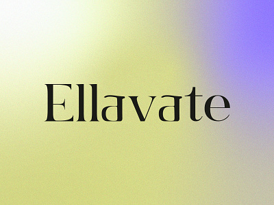 Ellavate cosmetic logo design