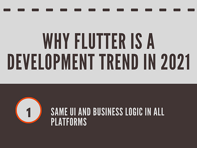 Why flutter is a development trend in 2021? flutter flutter app development userinterface