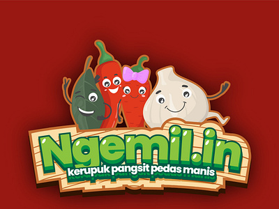 Ngemilin Brand Lanemonilo adobe animation branding graphic design illustration illustrator logo poster vector