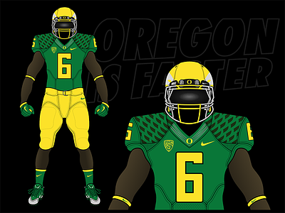 Oregon Is Faster college ducks football model oregon player thomas