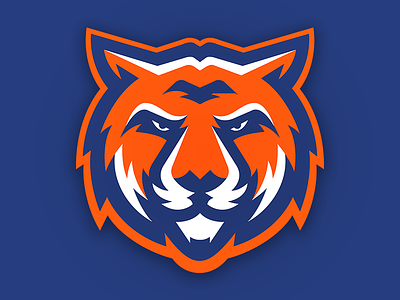 Tigers concept football logo sports tigers