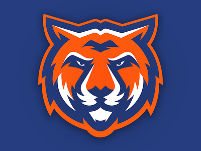 Tigers concept football logo sports tigers