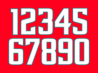 Number Font font number sports