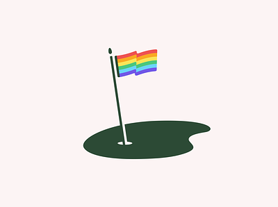 Golf Pride flag golf green pride sports