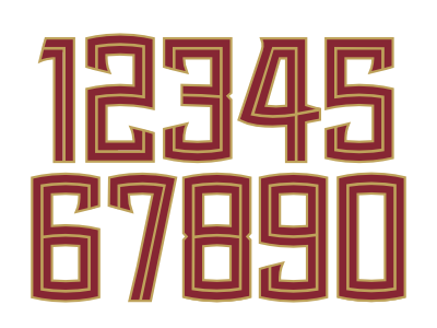 Seminoles Number Font florida font football number seminoles state
