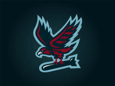 Warhawks Logo bomb fantasy hawk logo war wings