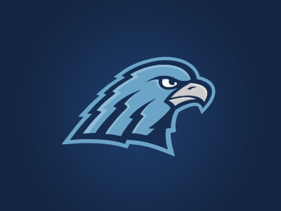 Eagles blue concept eagle high hockey light logo navy school silver