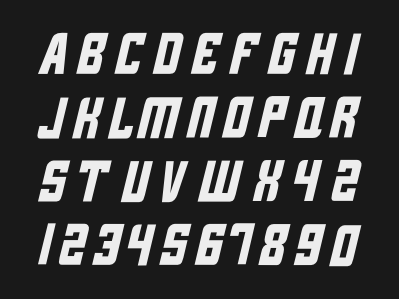 Custom Typeface font letters numbers sports type typeface typography