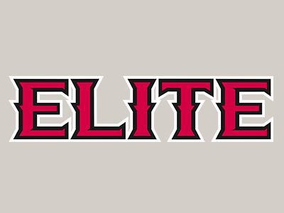 Elite baseball custom league little sports typography wordmark